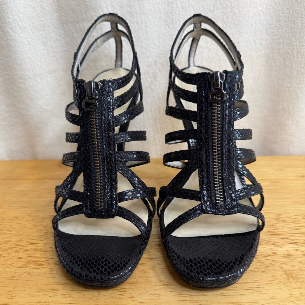 Elegant Black Strappy Heels